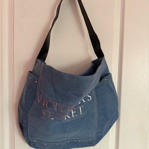 Victoria's Secret Denim Blue Tote